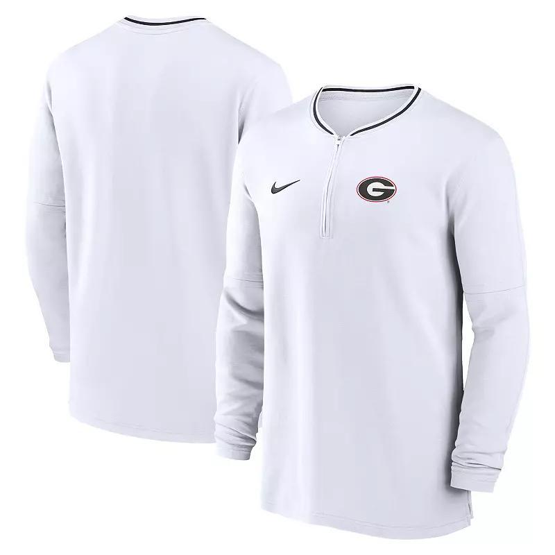Mens Nike Georgia Bulldogs 2024 Sideline Coach Performance Half-Zip Long Sleeve Top Product Image