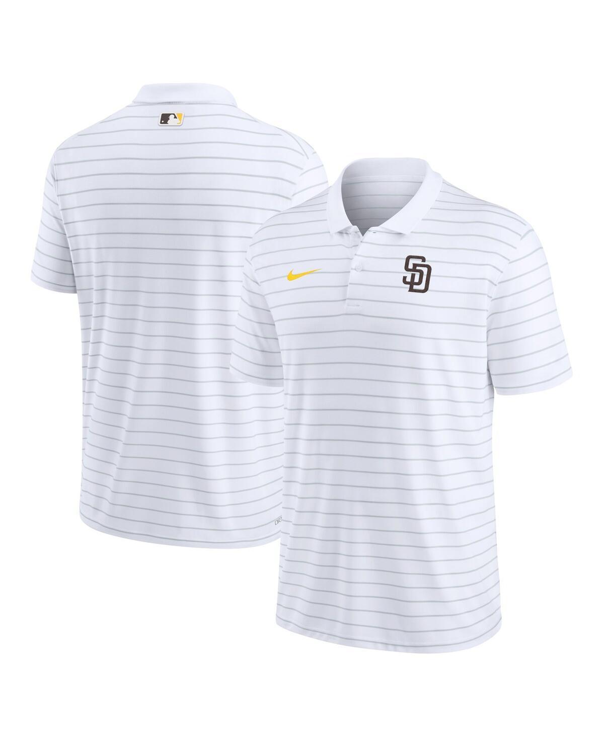 NIKE Men's Dri-fit Victory Striped (mlb San Diego Padres) Polo In White Product Image