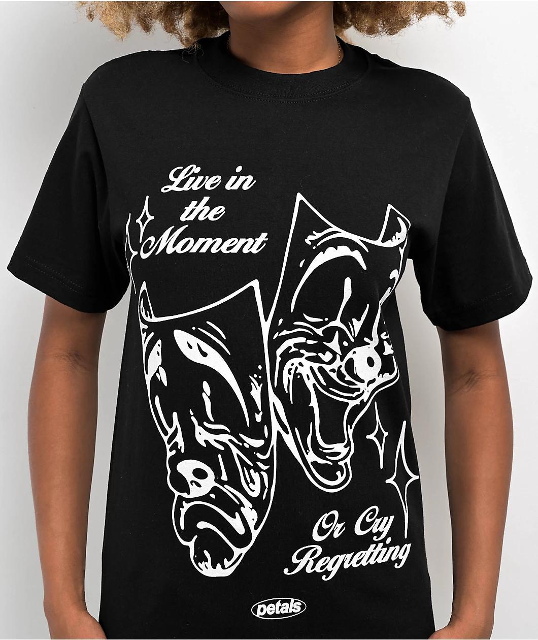 Petals by Petals and Peacocks Enjoy Life Black T-Shirt Product Image