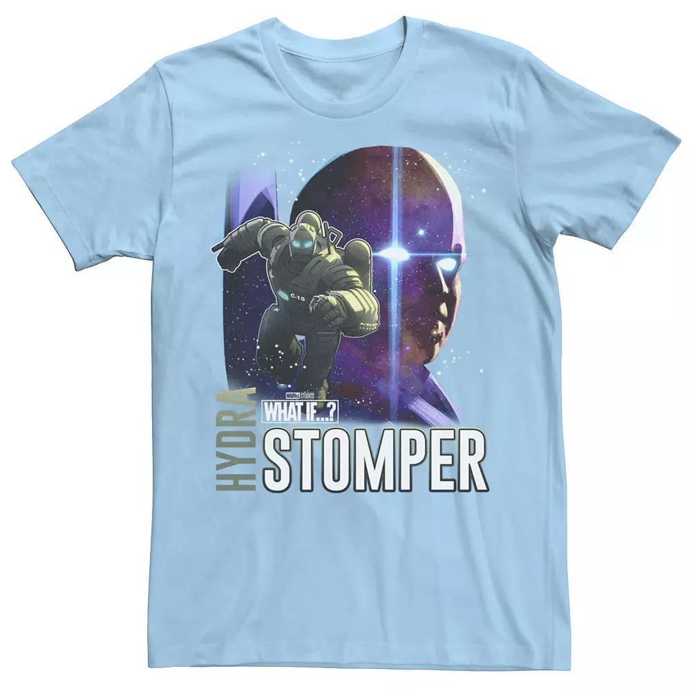 Men's Marvel What If Hydrastomper and Watcher Poster Tee, Boy's, Size: Small, Light Blue Product Image