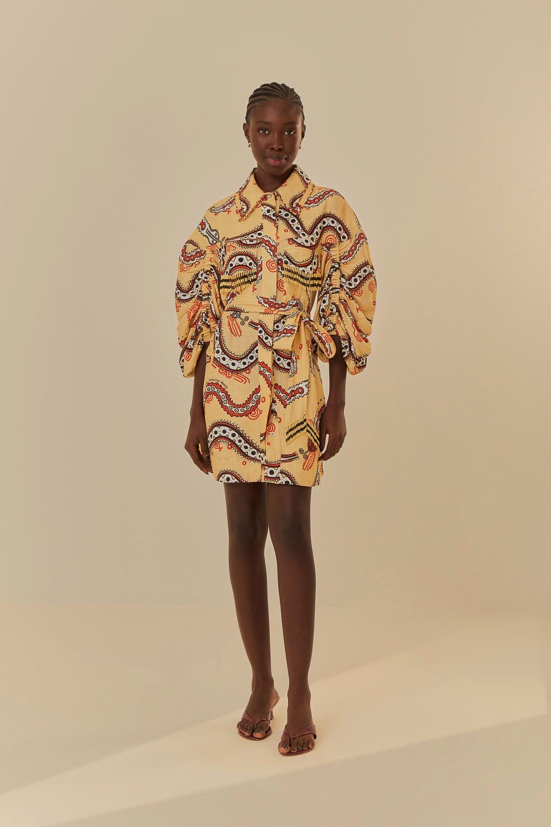 Sand Time Snake Mini Dress Product Image