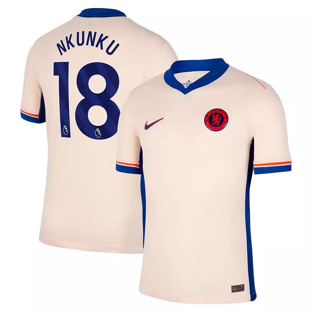 Mens Nike Christopher Nkunku Orange Chelsea 2024/25 Away Replica Player Jersey Product Image