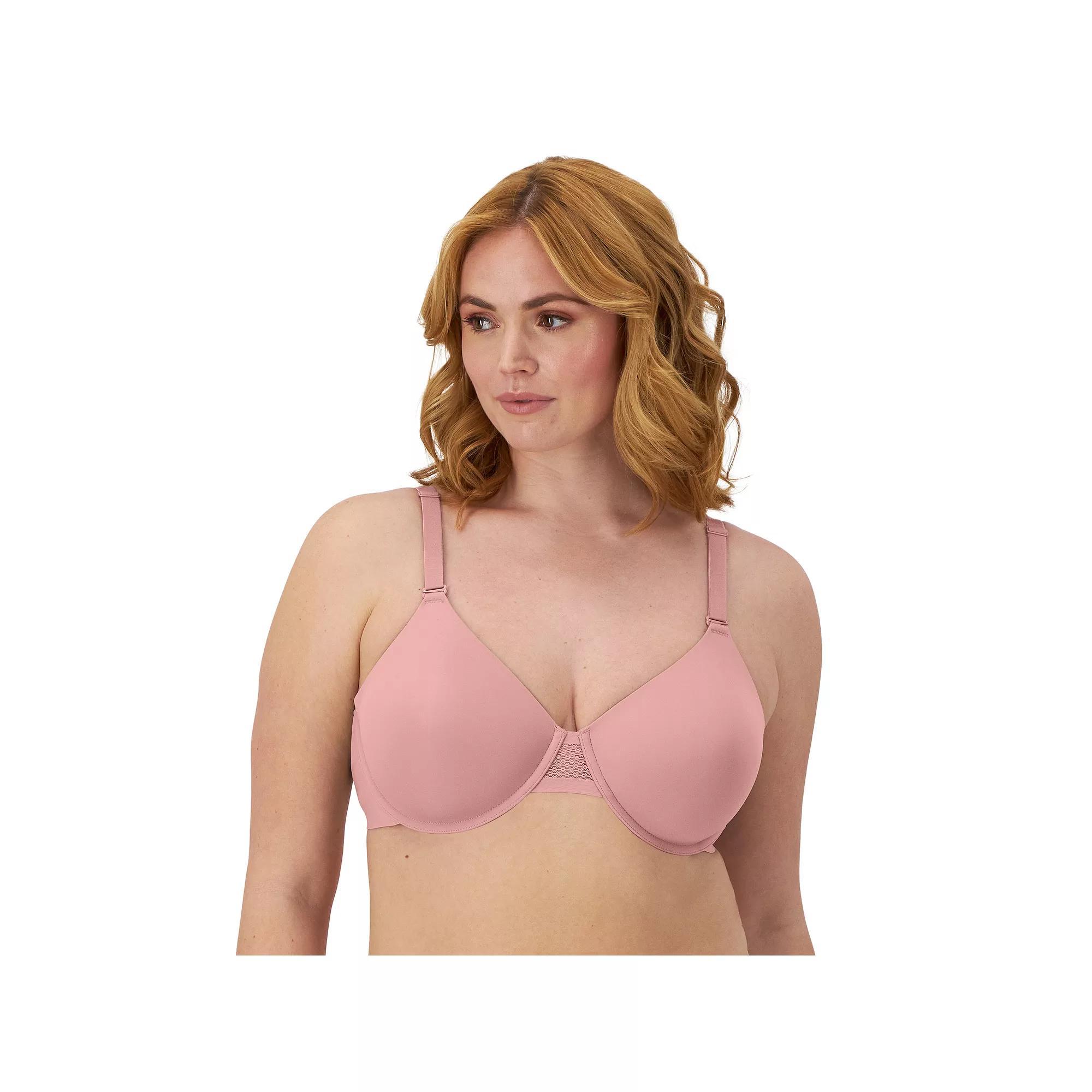 Bali Ultimate Smoothing Lightweight T-Shirt Underwire Bra DF4481, Women's, Size: 38 Dd, Evening Blush Product Image