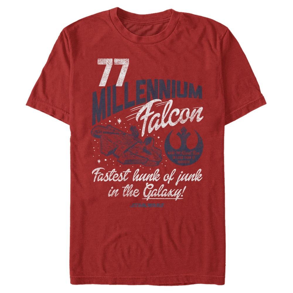 Men's Star Wars Millennium Falcon Fly Vintage Tee, Size: Medium, Red Product Image