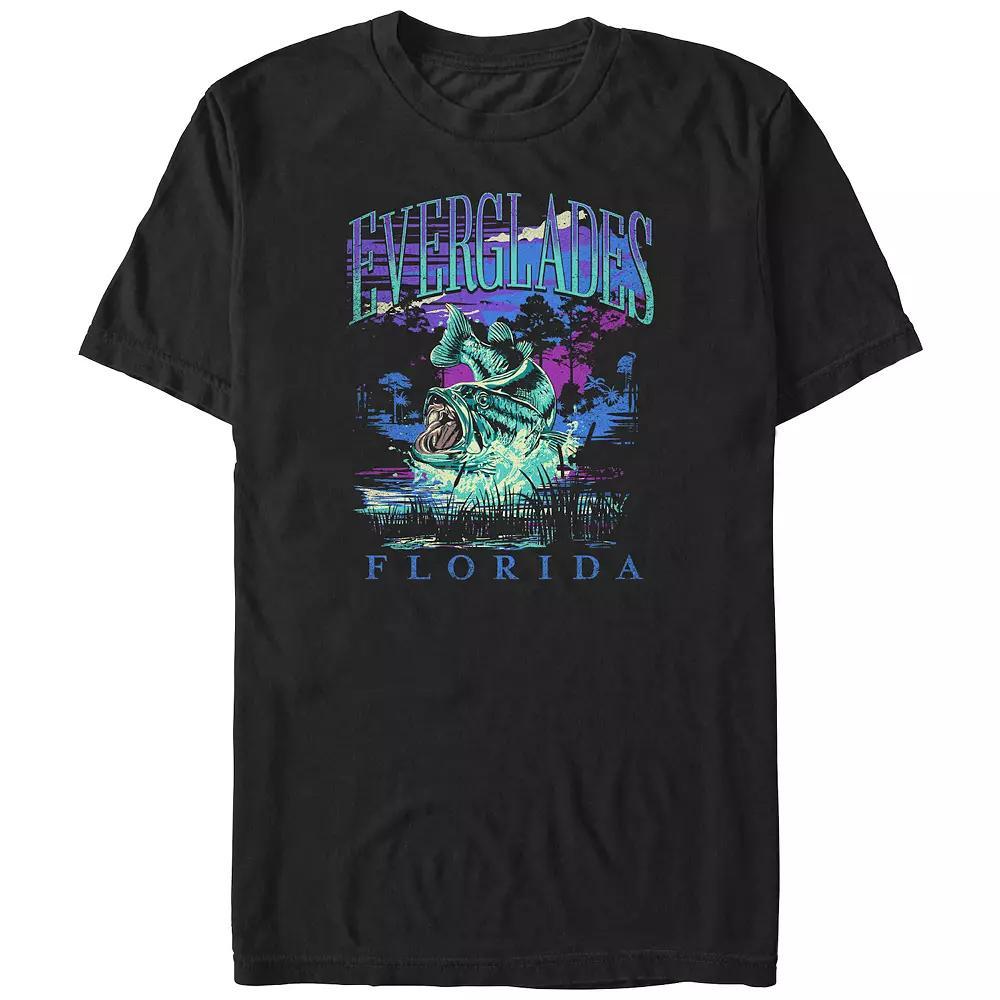 Big & Tall Florida Everglades Graphic Tee, Men's, Size: 4XL Tall, Black Product Image