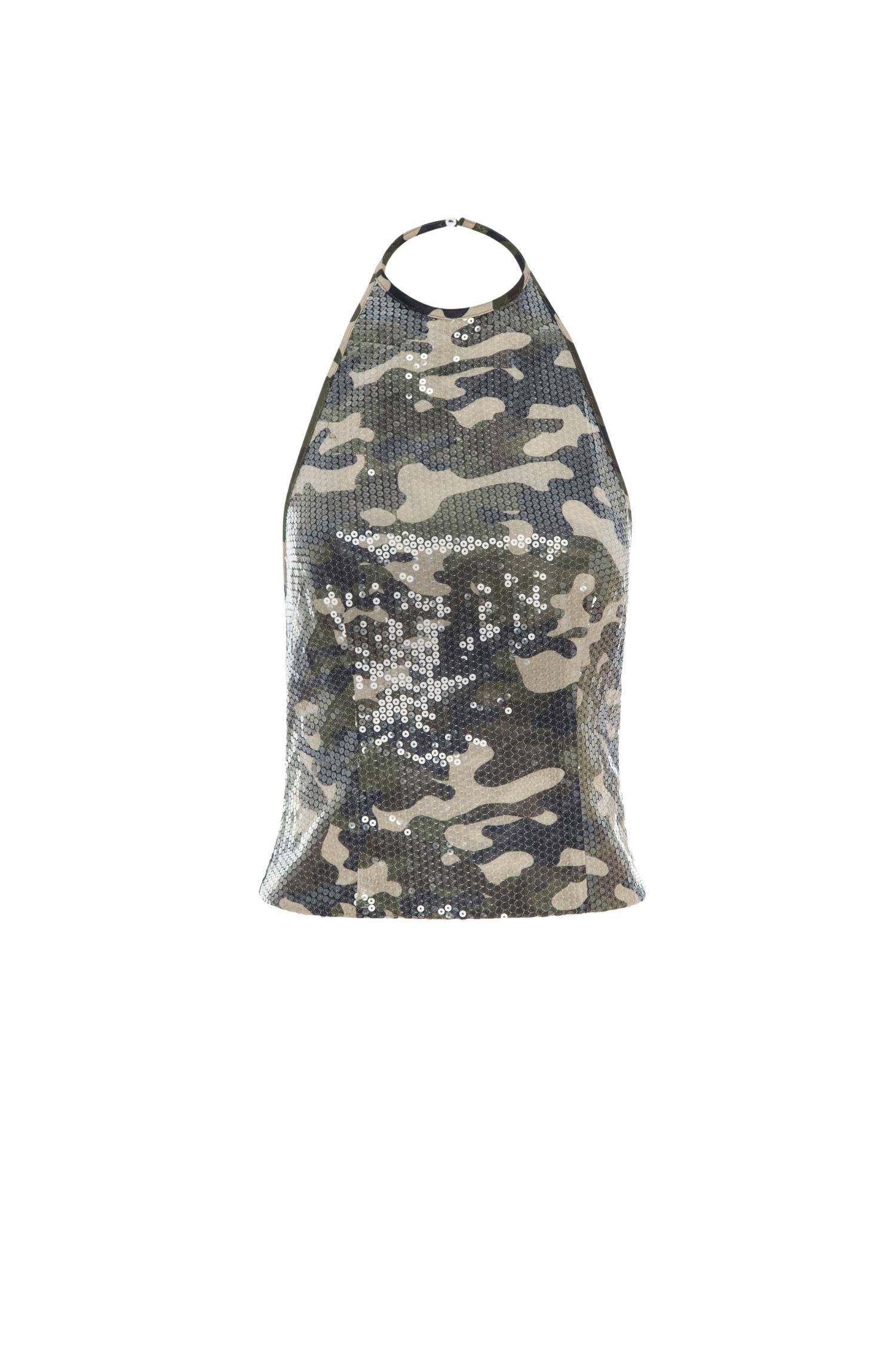 NATALIA TOP - CAMO Product Image