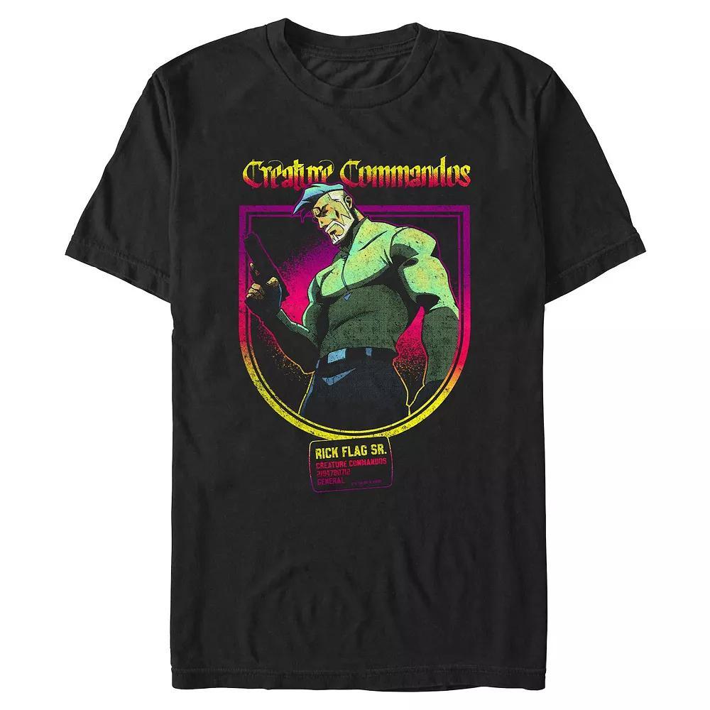 Big & Tall Creature Commandos This Old Flag Graphic Tee, Men's, Size: 3XL, Black Product Image