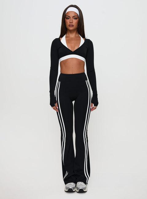 Fast Track Active Flare Pants Black Product Image
