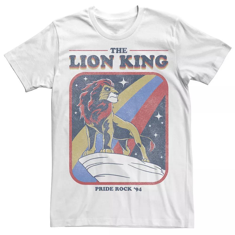 Disney's Lion King Vintage Simba Stripes Men's Graphic Tee, Size: Medium, White Product Image