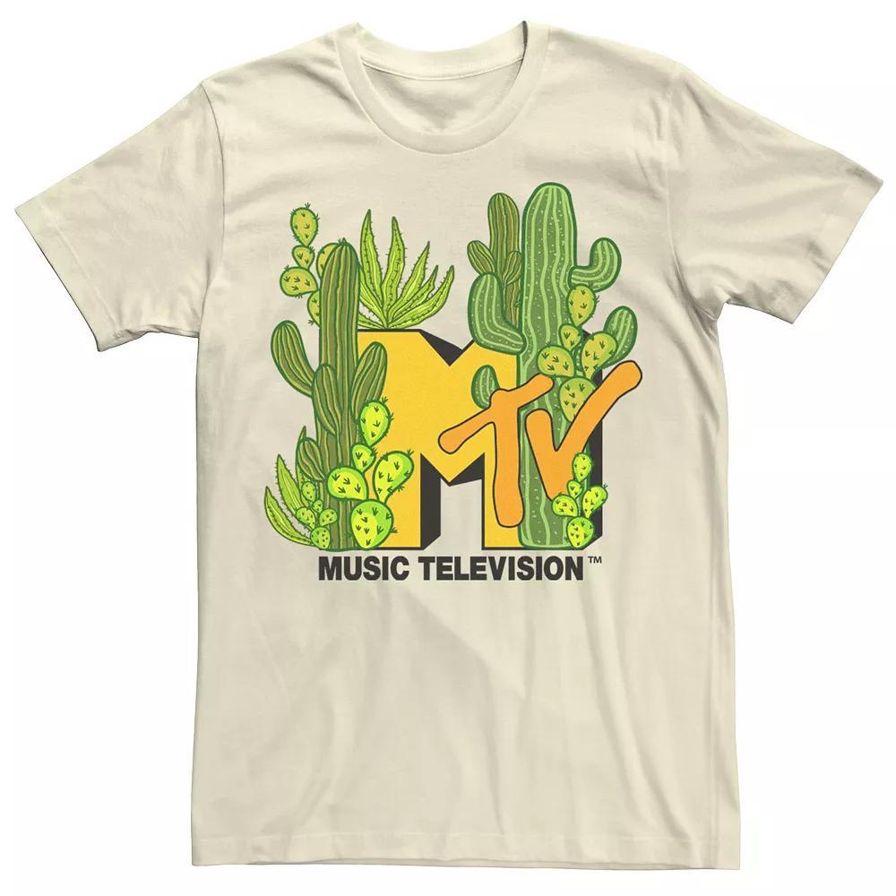 Men's MTV Cacti Galore Tee, Size: Medium, Natural Product Image