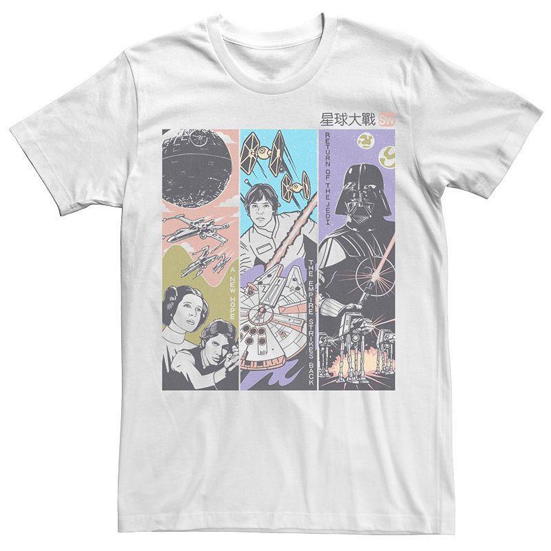 Men's Star Wars Triptych Graphic Tee, Size: Medium, White Product Image