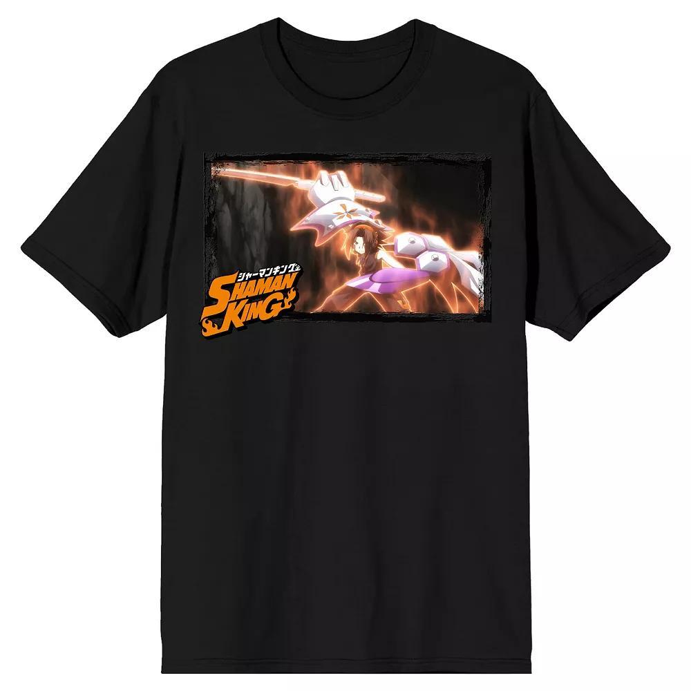 Men's Shaman King Yoh With Sword Tee, Size: XXL, Black Product Image
