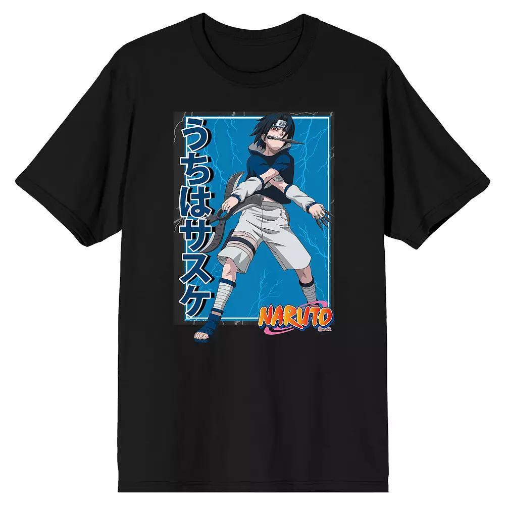 Men's Naruto Sasuke Uchiha Tee, Size: XXL, Black Product Image