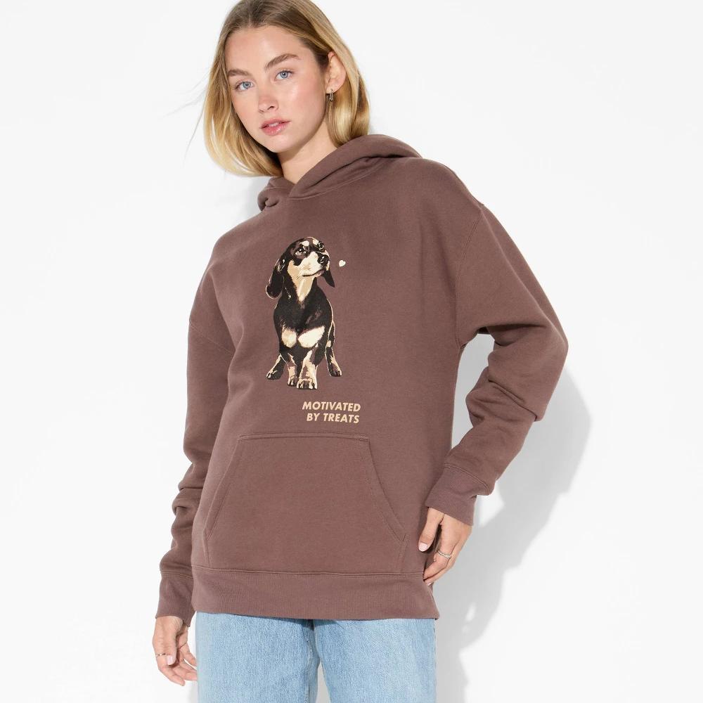 Women's Oversized Hooded Pullover Sweatshirt - Wild Fable™ Product Image