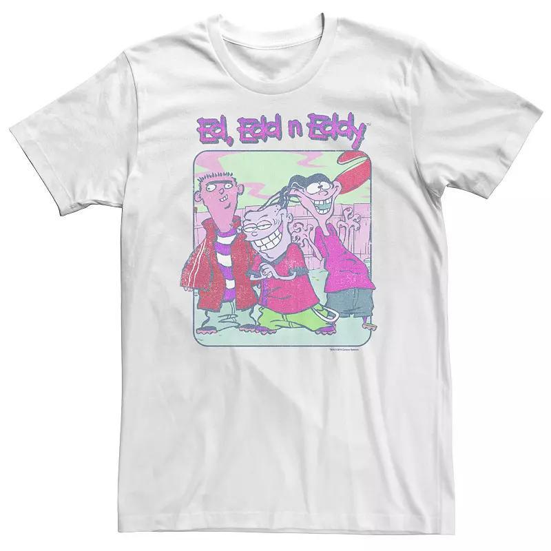 Big & Tall Ed, Edd & Eddy Distressed Poster Tee, Men's, Size: 3XL Tall, White Product Image