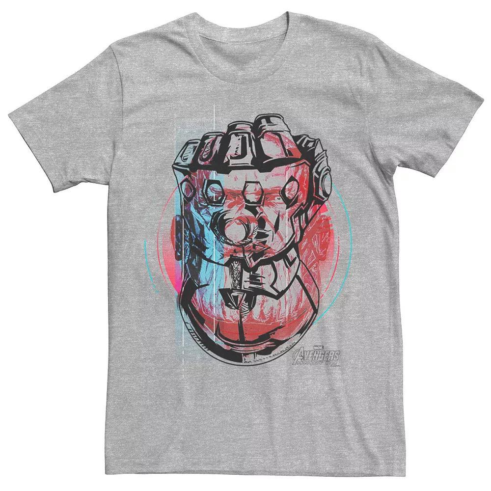 Men's Marvel Infinity War Tech Gauntlet Outline Graphic Tee, Size: XXL, Athletic Grey Product Image