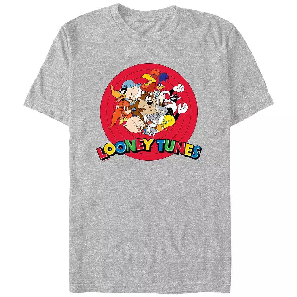 Juniors' Looney Tunes Happy Friends Boyfriend Graphic Tee, Women's, Size: Medium, Athletic Grey Product Image