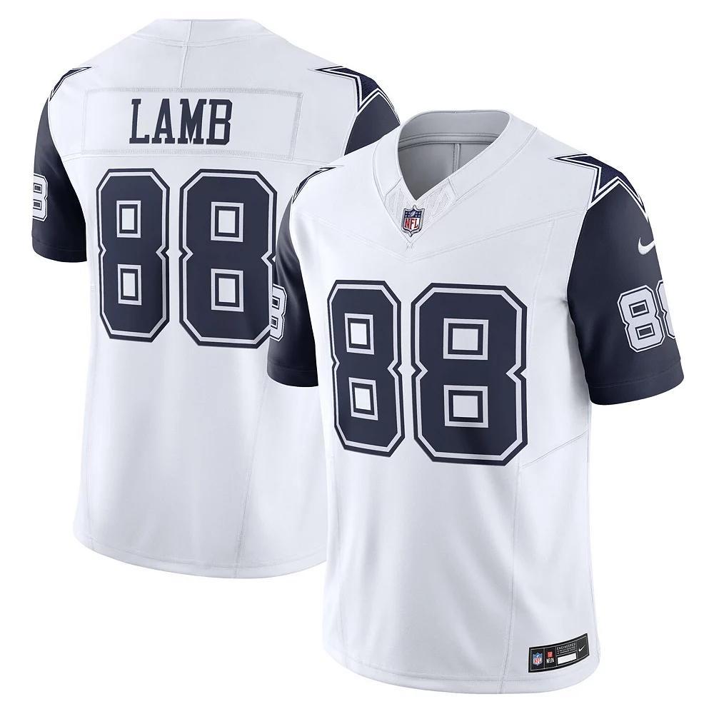 Men's Nike CeeDee Lamb White Dallas Cowboys Alternate Vapor F.U.S.E. Limited Jersey, Size: 3XL Product Image