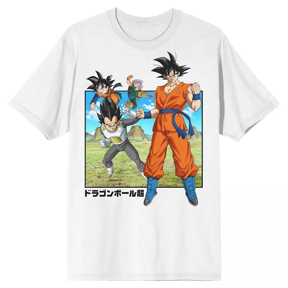 Men's Dragon Ball Super Saiyans Tee, Size: Large, White Product Image