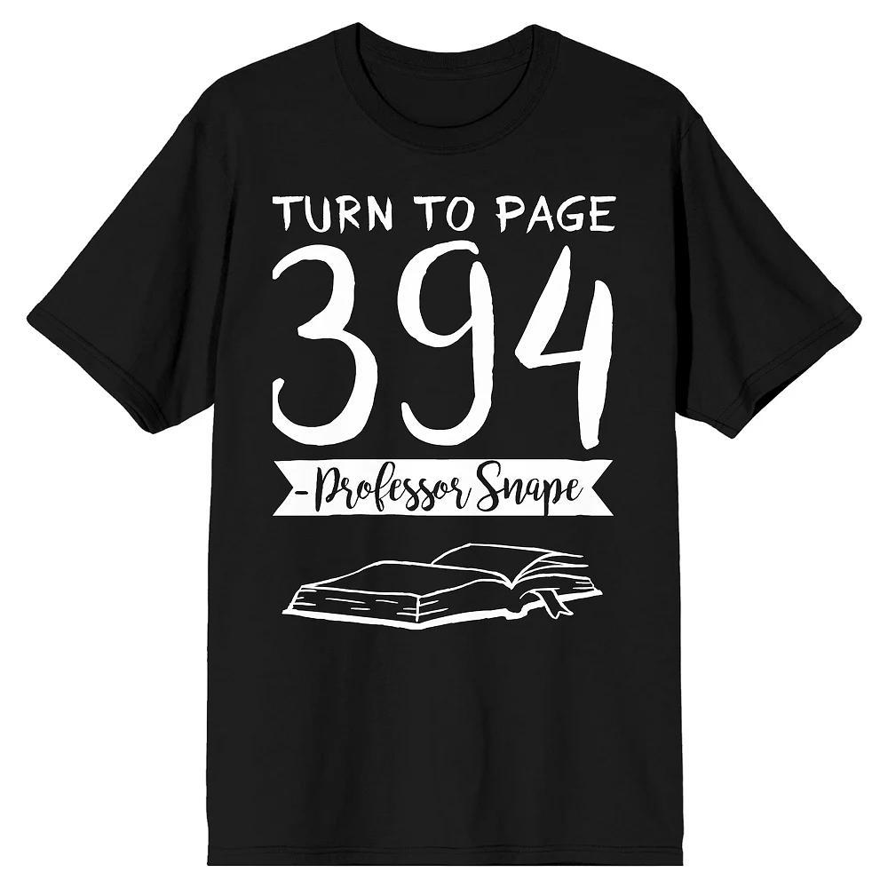 Men's Harry Potter Turn to Page Tee, Size: Small, Black Product Image