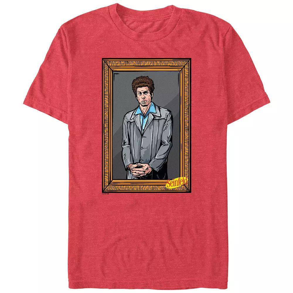 Big & Tall Seinfeld Kramer Portrait Graphic Tee, Men's, Size: 4XL Tall, Red Grey Product Image
