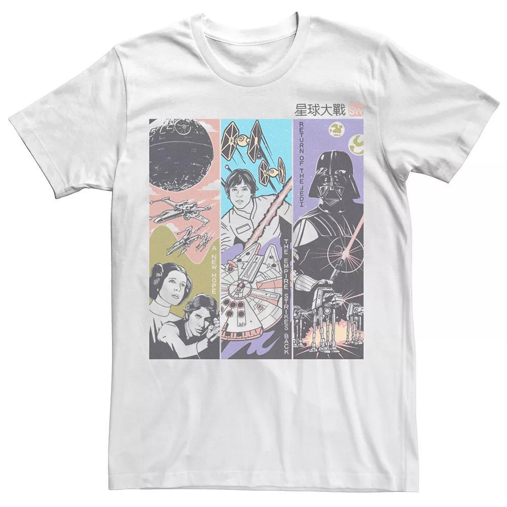 Men's Star Wars Triptych Graphic Tee, Size: Medium, White Product Image