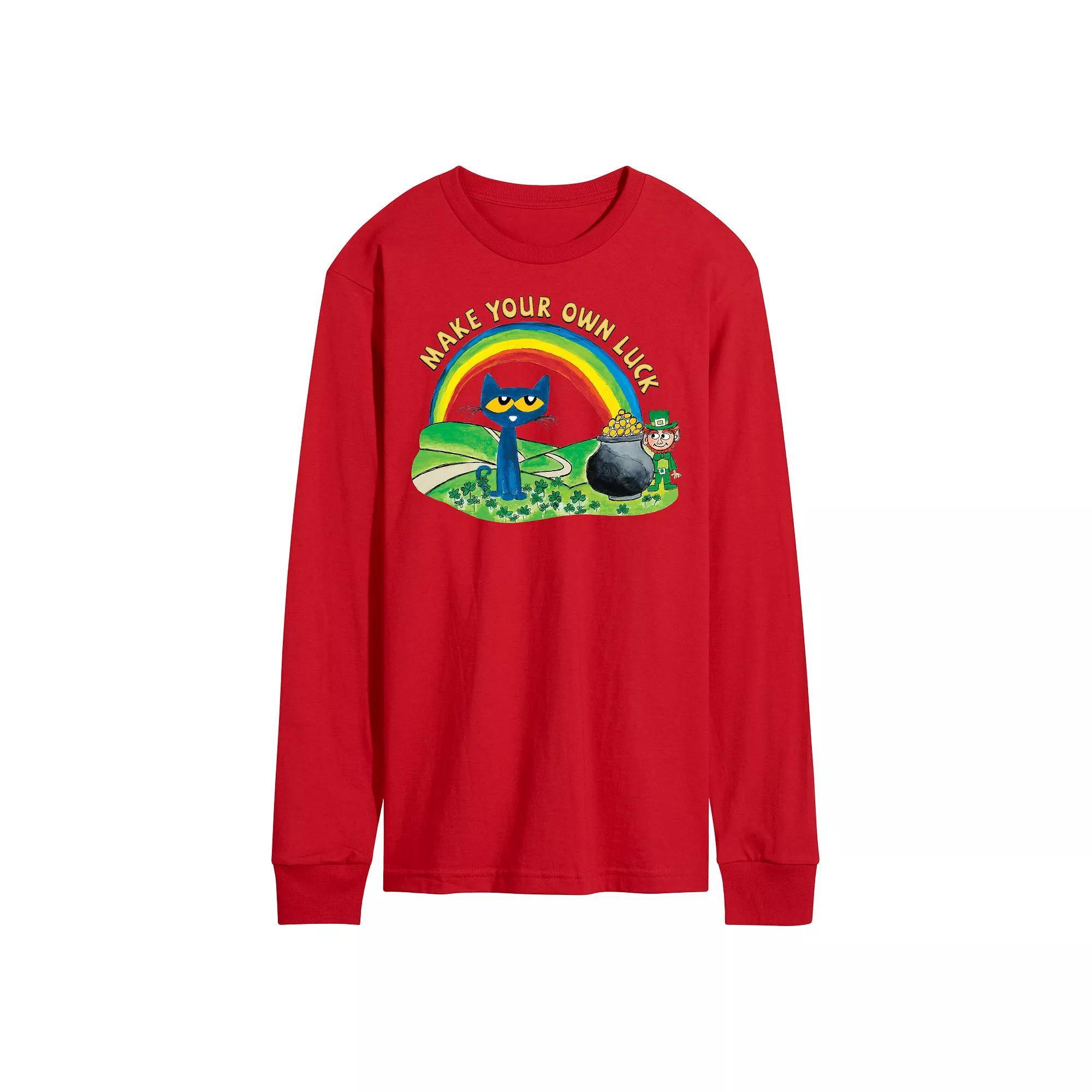 Disneys Mickey Mouse & Friends Mens Ho Ho Ho Long Sleeve Graphic Tee Product Image