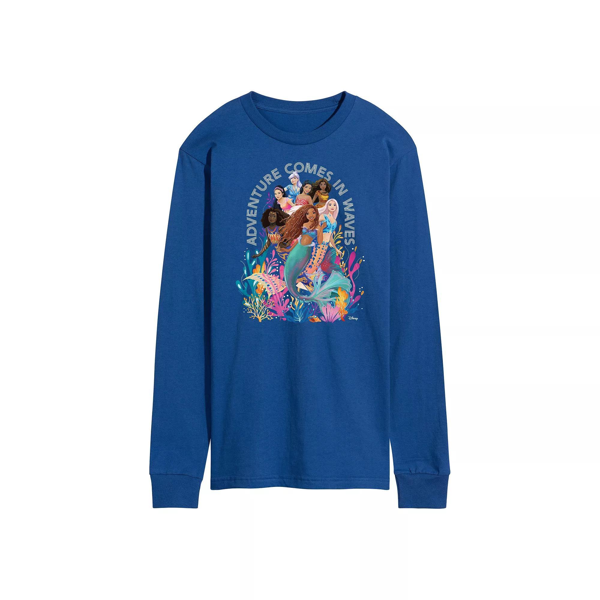 Disneys The Little Mermaid Mens Adventure Comes In Waves Graphic Tee Product Image