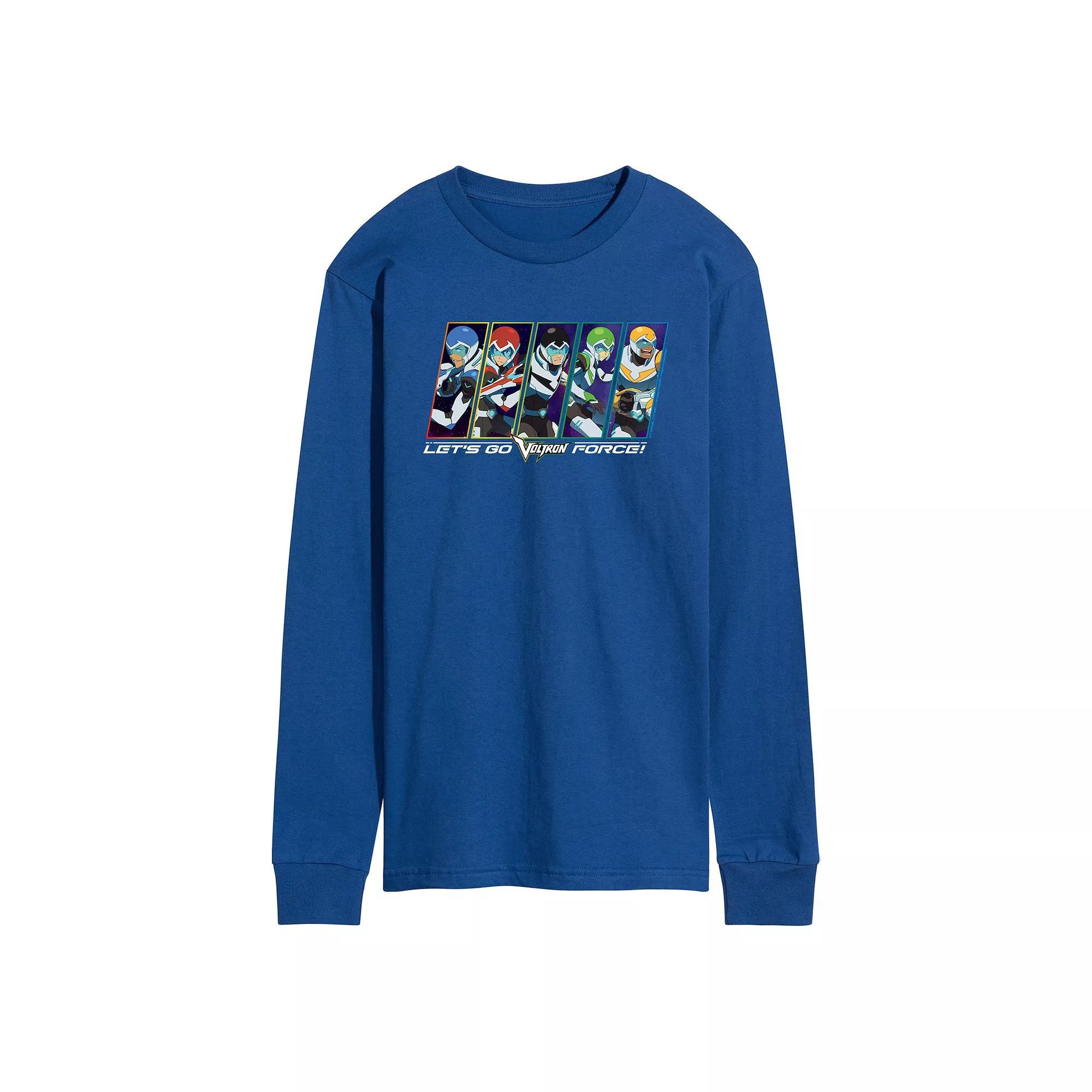 Mens Voltron Lets Go Voltron Force Long Sleeve Graphic Tee Product Image