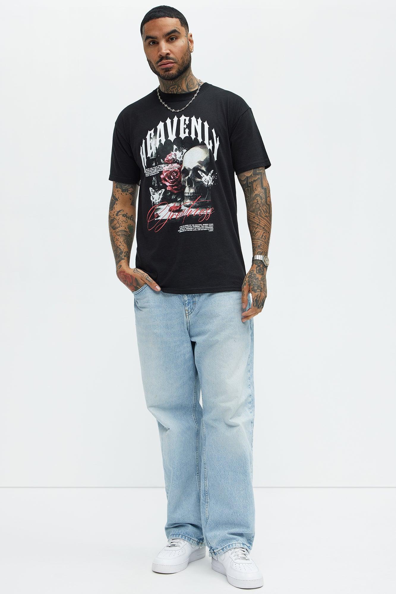 Heavenly Greatness Short Sleeve Tee - Black Product Image