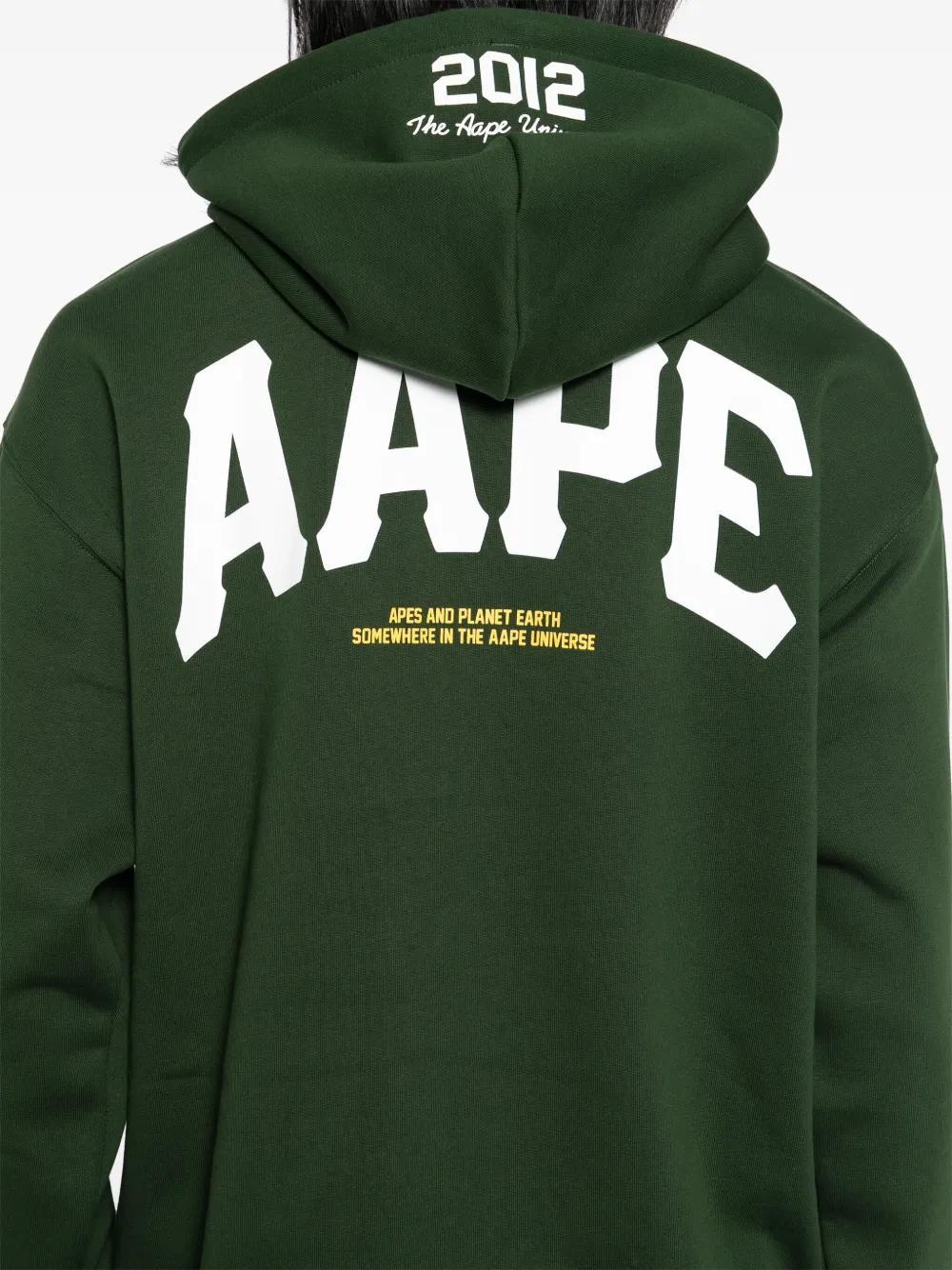 logo-print hooded jacket Product Image