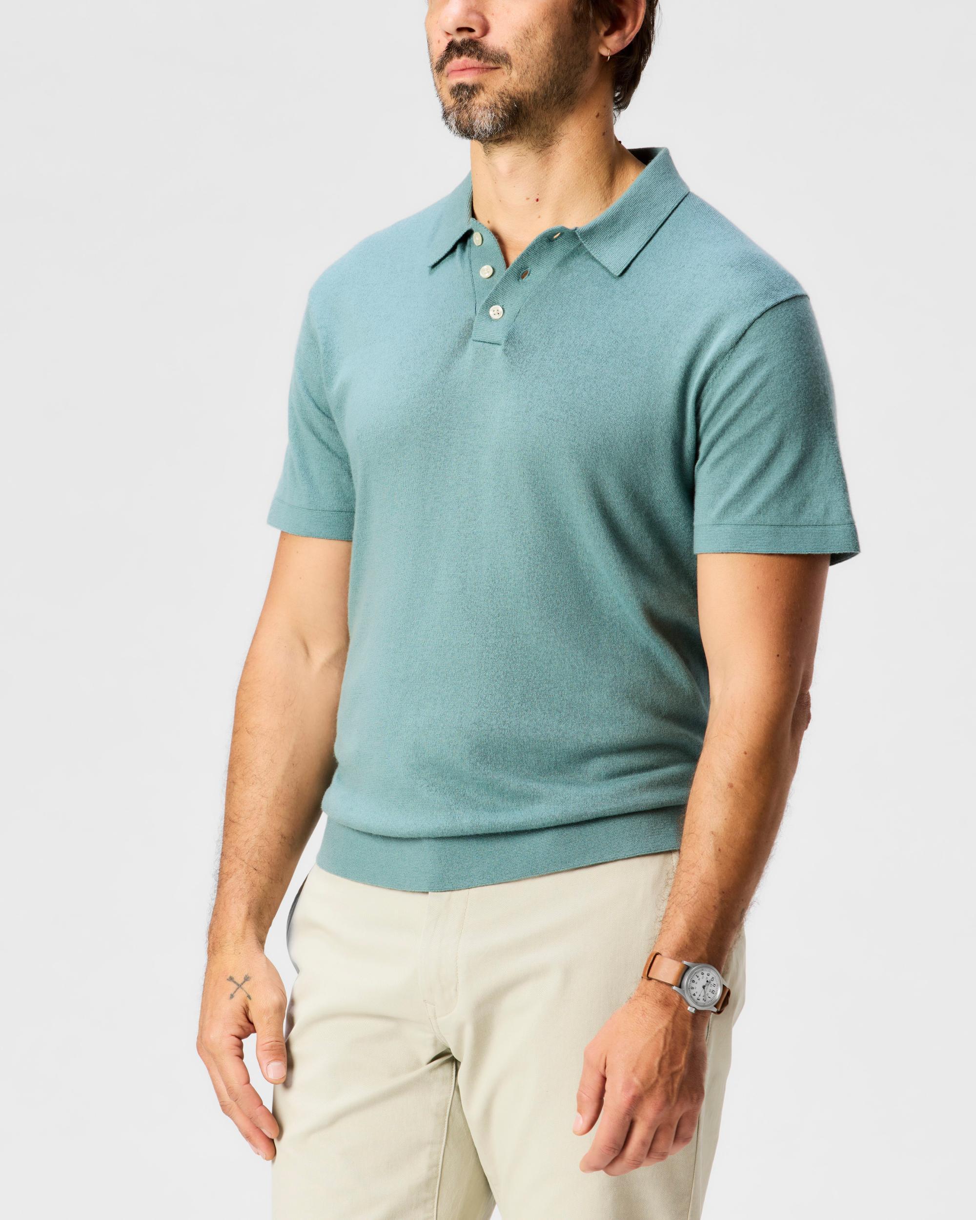 Cotton Cashmere Sweater Polo Product Image