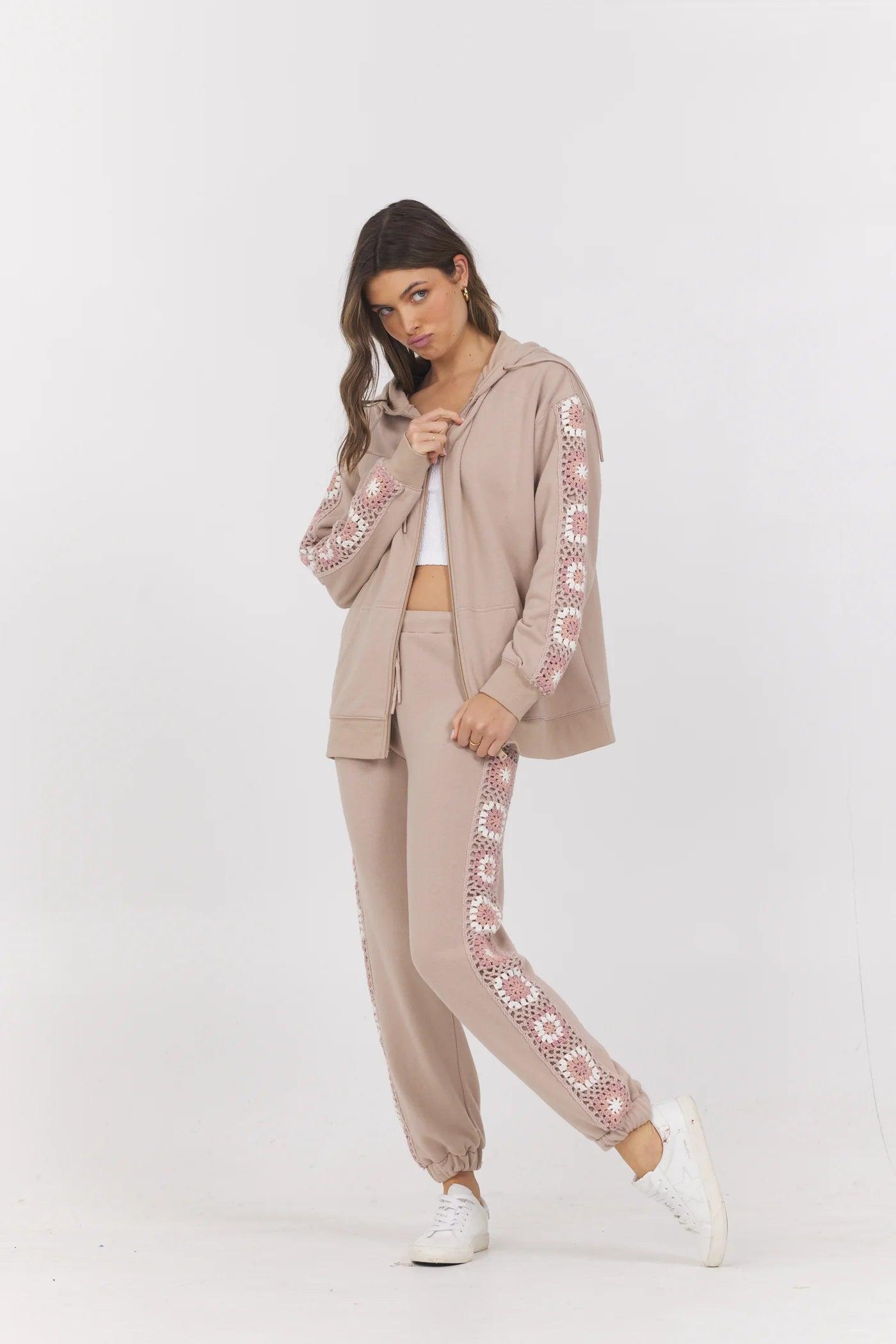 French Terry Crochet Jogger Product Image