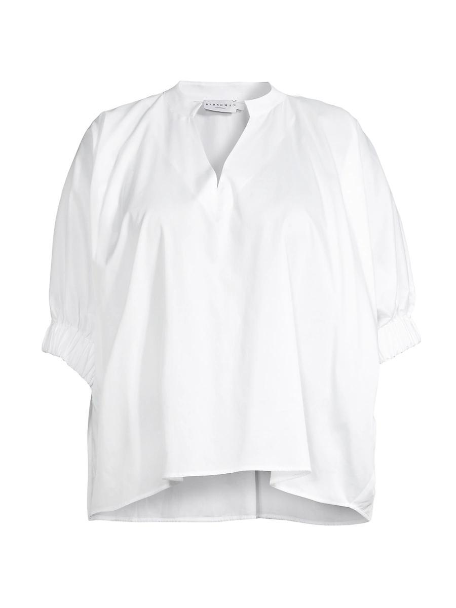 Womens Medina Split-Neck Blouse Product Image