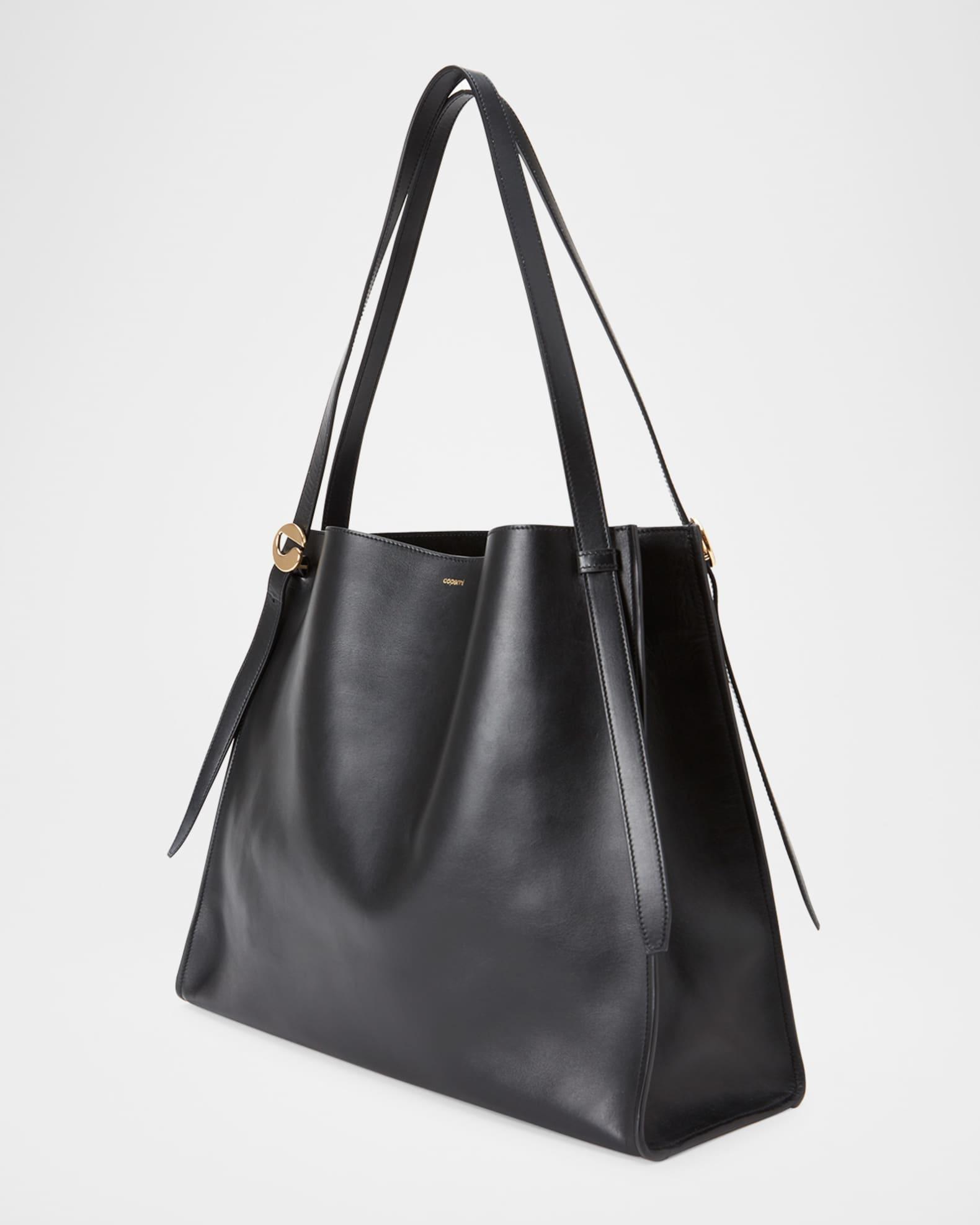 Logo Buckle Leather Tote Bag Product Image