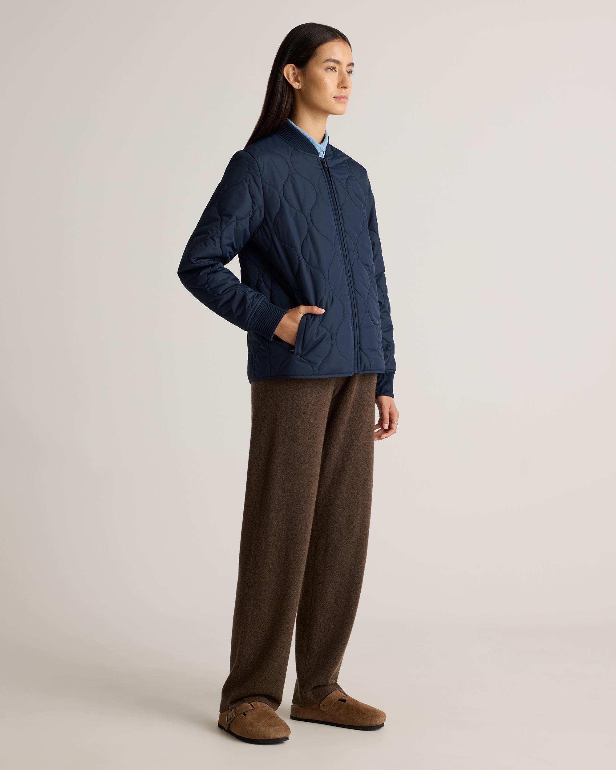 Quince | Women's Featherless Quilted Puffer Bomber Jacket Recycled Polyester Product Image