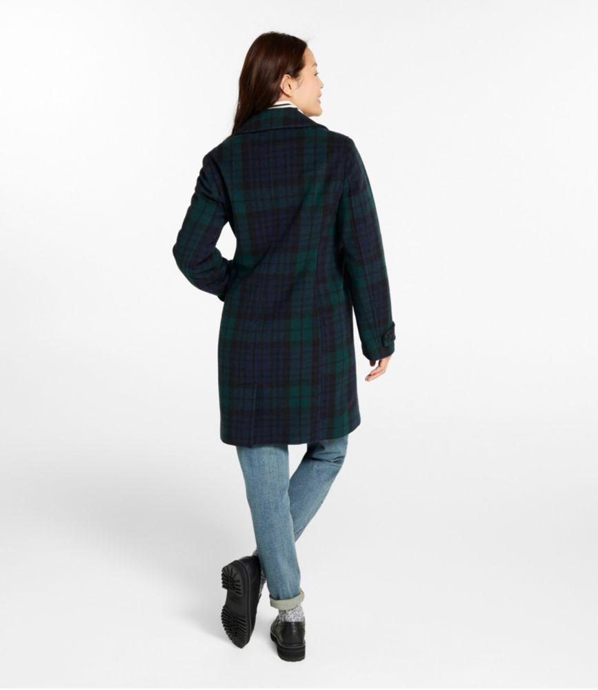 
                            Women's Classic Lambswool Polo Coat, Three-Quarter, Pattern
                         Product Image