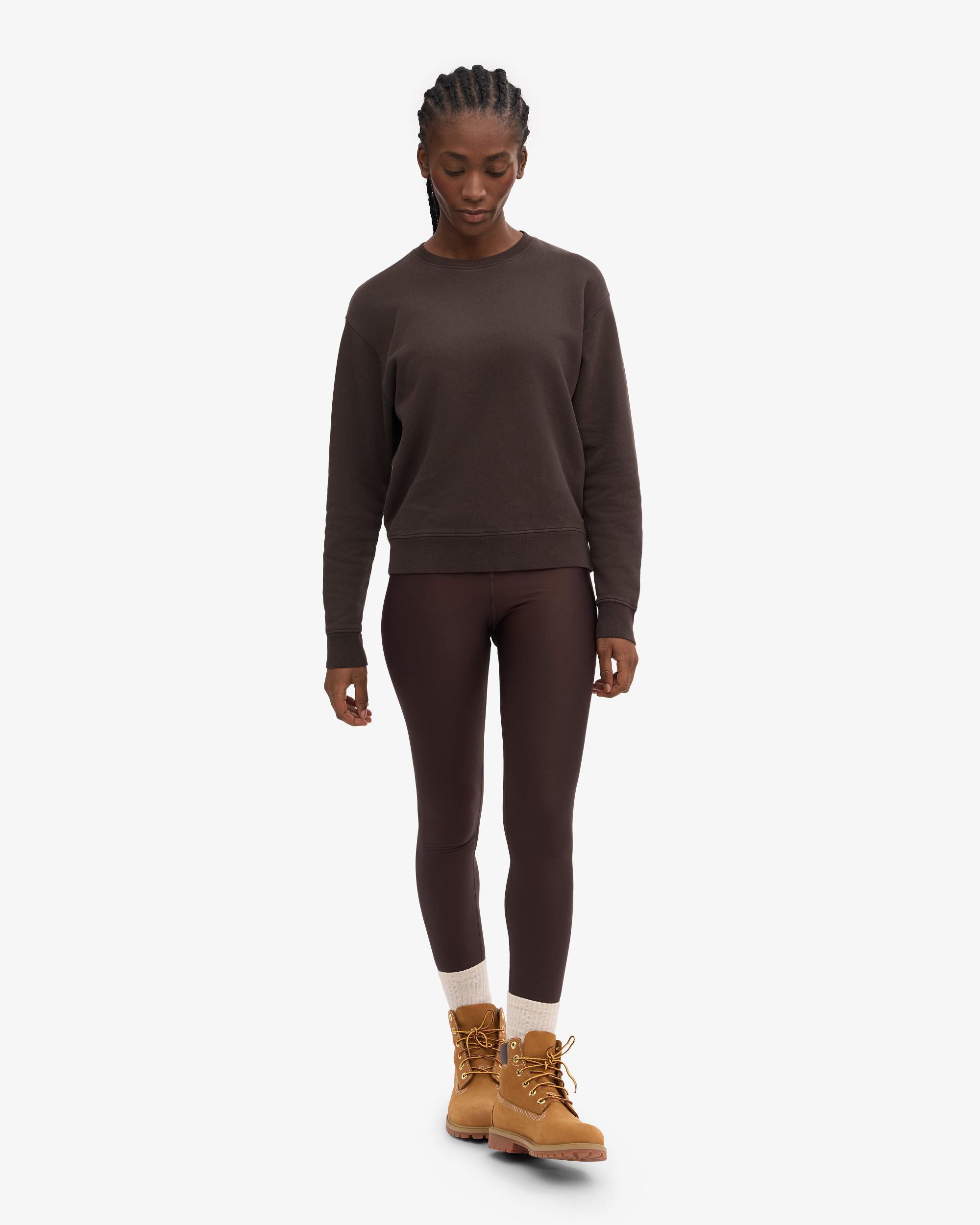 Women Classic Organic Crew - Coffee Brown Product Image