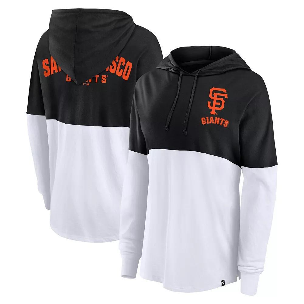 Women's Fanatics Scarlet/White San Francisco 49ers Backup Option Long Sleeve Hoodie T-Shirt, Size: XS, Red Product Image