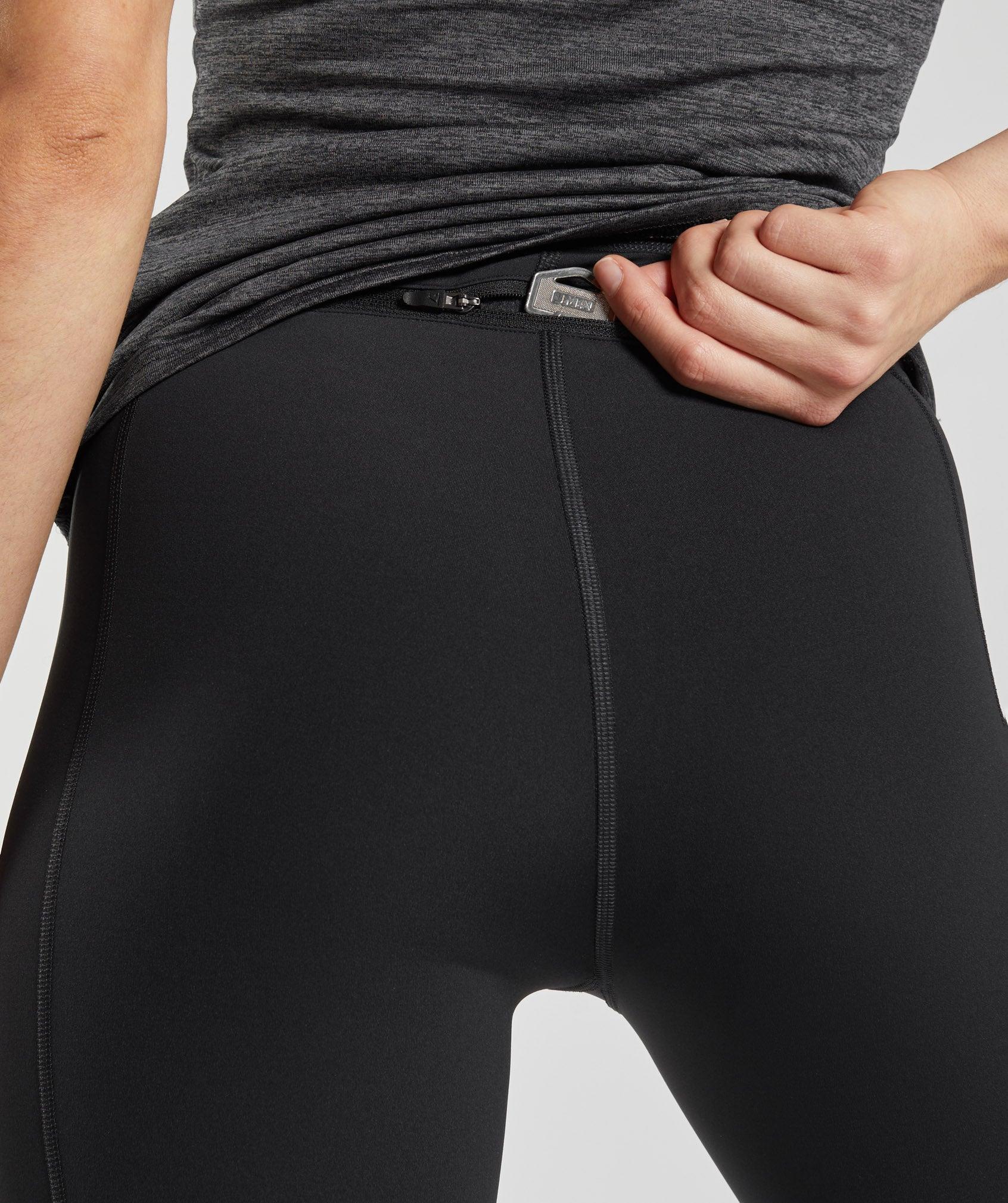 Gymshark Running Leggings - Black Female Product Image