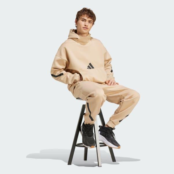 adidas Z.N.E. Hoodie Medium Grey Heather S Mens Product Image