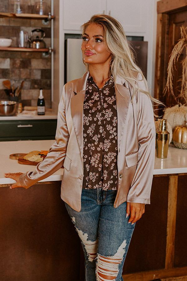 Saturday Night Premiere Blazer In Taupe Product Image
