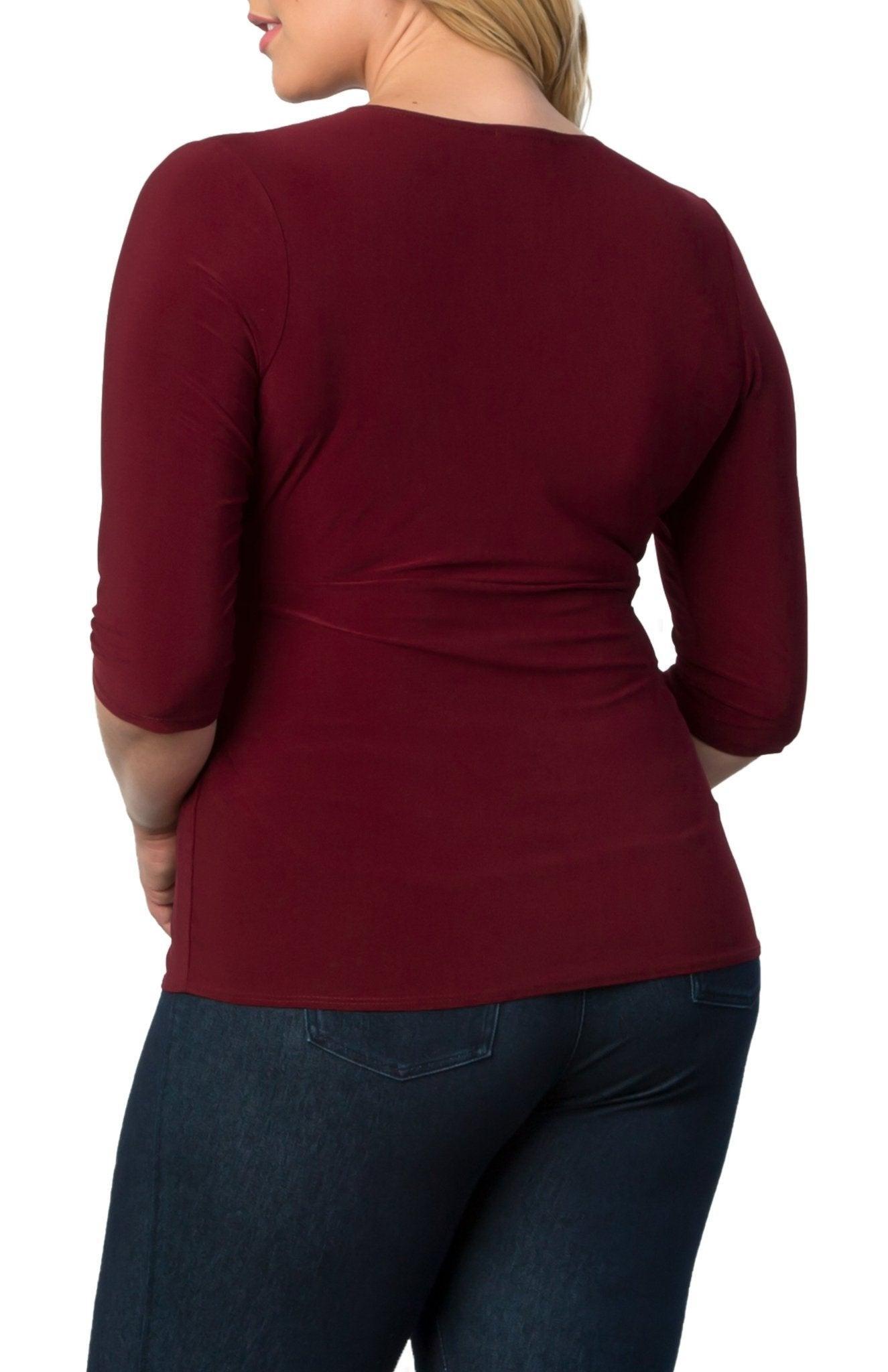 Femme Fatale Faux Wrap Top - Plus Product Image