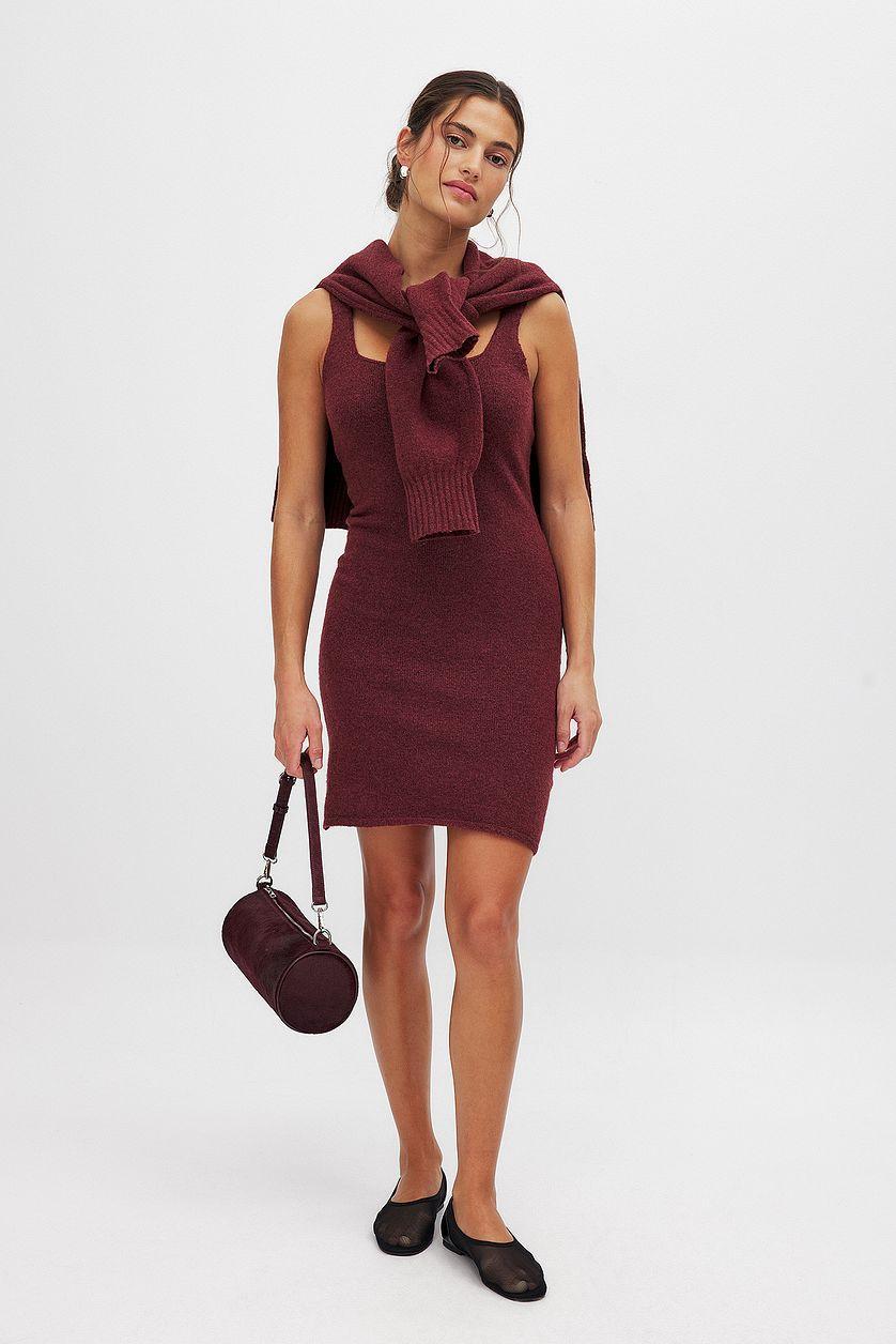 Knitted Mini Slip Dress Product Image