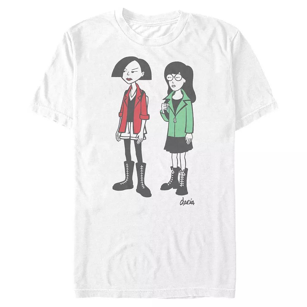Men's Daria And Jane Looking Graphic Tee, Size: XL, White Product Image