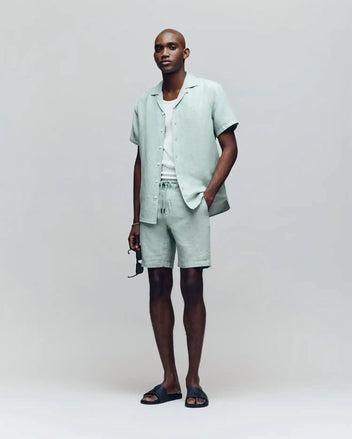 MENS WINDCREST LINEN BLEND DRAWSTRING SHORT - B6R474C200 Product Image