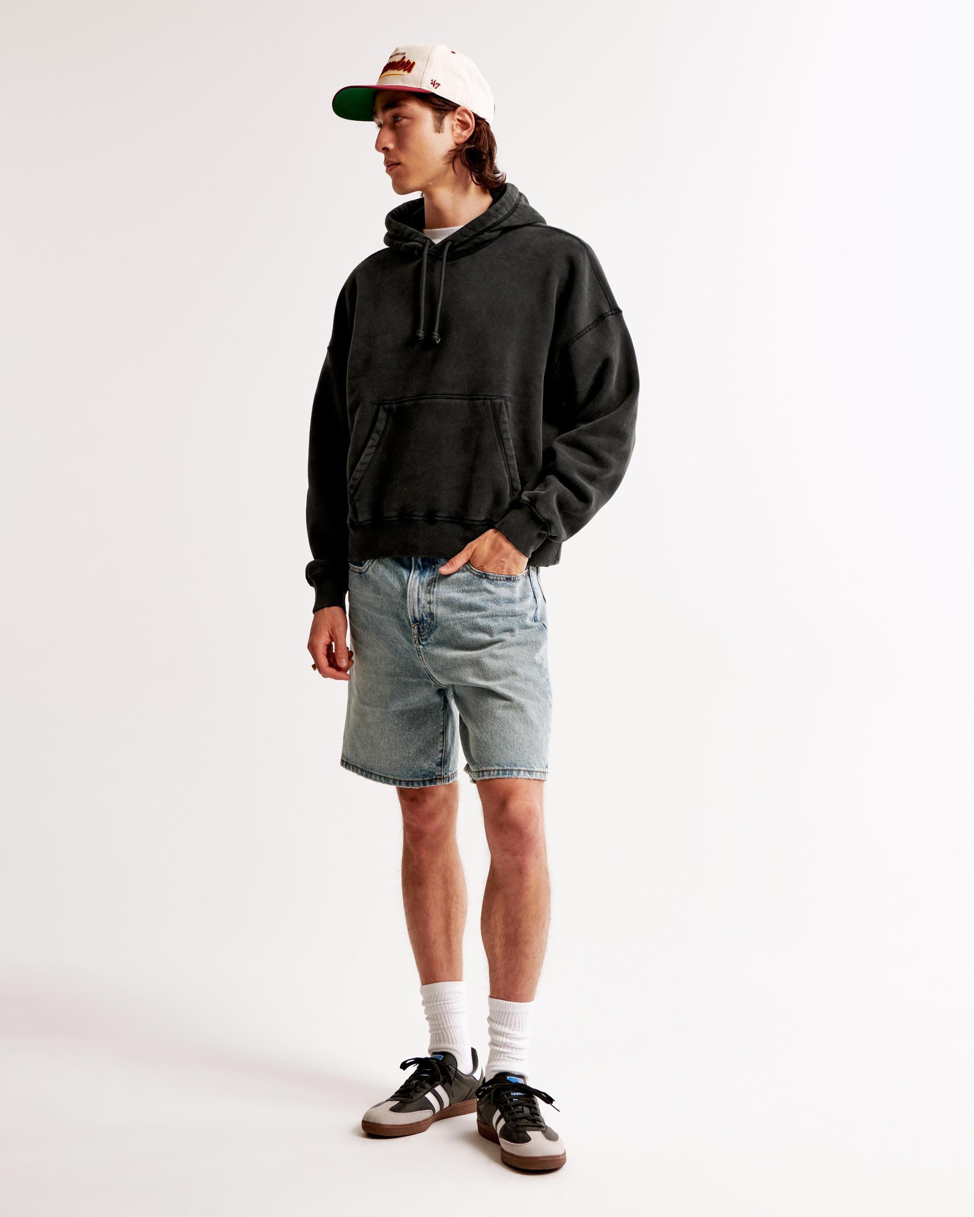Essential Cropped Popover Hoodie Product Image