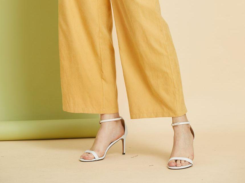Cutout Lace-Up Wide-Leg Pants Product Image