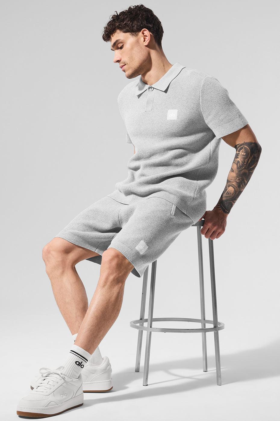 7" Sports Club Sweater Knit Short - Athletic Heather Grey Product Image