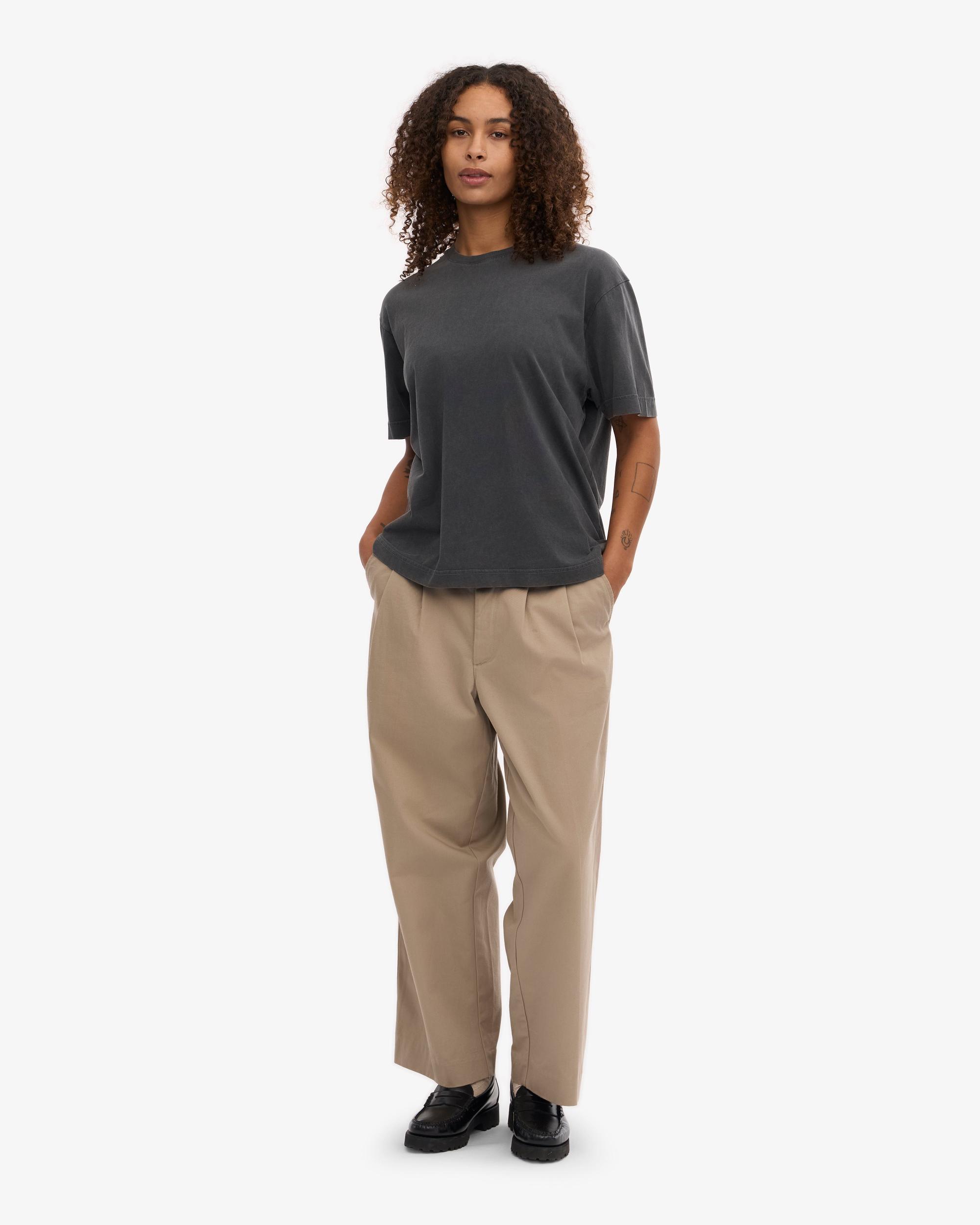 Oversized Organic T-Shirt - Lava Grey Product Image